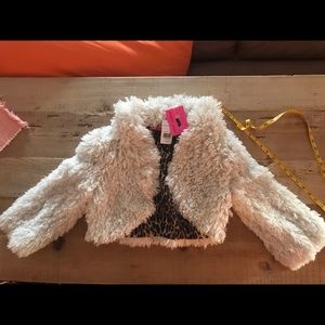 Betsey Johnson Faux fur coat